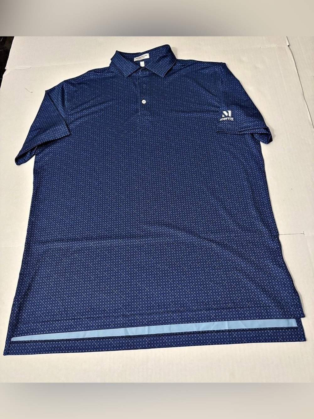 Peter Millar Castellina Performance Jersey Golf Polo Shirt navy size L50